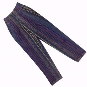 𝅺Marc by Marc Jacobs Y2K Vintages Aztec Diamond High Waist Stretch Jeans. Sz 0